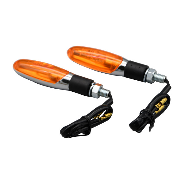 Bike It Bike it torch indicators with chrome body and amber lens